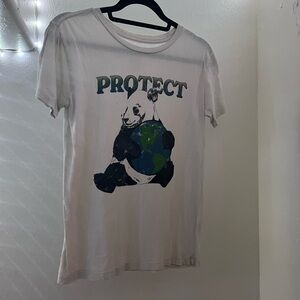 protect panda shirt, womens xs tee shirt